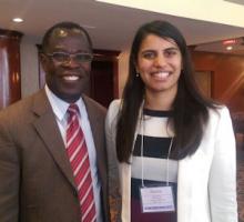 Photo of Dr. Joseph Oppong (Left), and Garima Bajwa (Right)